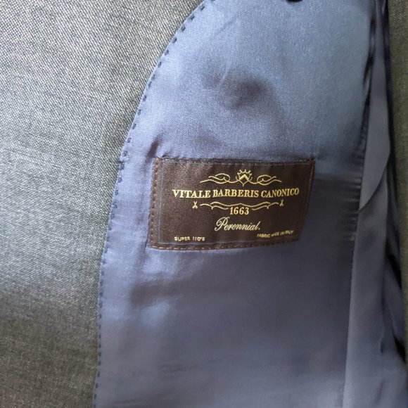 Suit Supply Mid-Grey Lazio Suit Size 36 - Picture 6 of 7